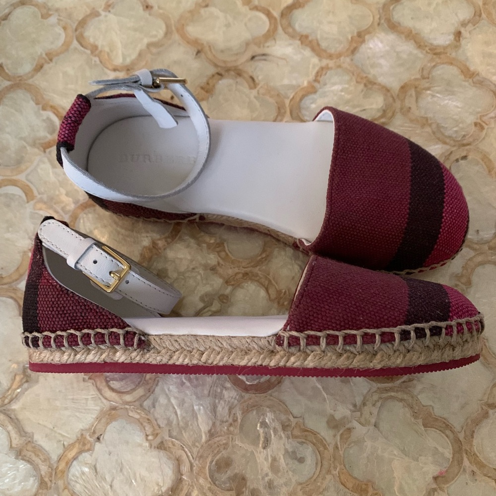 Burberry espadrille sandals